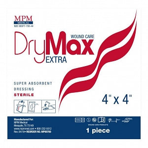 MPM Medical DryMax Extra Dressing - DryMax Extra Absorbent Dressing, 4" x 4" - MP00700