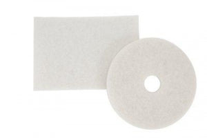 3M Healthcare 4100 Series White Super Polish Pads - 4100 Series Super Polish Pad, White, 12" - 4100-61500045069