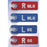 X-Ray Marker - Abbreviated Right And Left "Cc" And "Mlo" W/ Suction Cup Colors: Blue And Red Material: Acrylic Dimensions: 1-7/8" X 5/8" X 9/64" 4 / Set