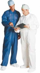 Precept Medical Coolwear Coveralls - Coolwear Disposable Coveralls, White, Size L - 1402L