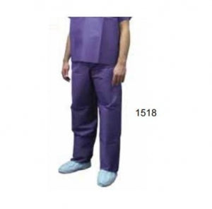 Precept Medical Coolwear Scrub Pants - Disposable Two-Pocket Premium Drawstring Scrub Pants, Blue, Size L - 1518L