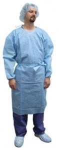 Precept FluidGard Isolation Gown - FluidGard Isolation Gown, Universal Cover, Blue - 51181