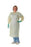 Precept Medical SMS and Polycoated Isolation Gowns - Open Back Isolation Gown with Thumb Loop and Elastic Wrists, SMS, Over-the-Head, Yellow, Universal - 51192A
