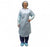 Precept Medical Personal Protection Gowns - Protective Procedure Gown with Open Back, Thumb Loops and Waist Ties, Blue, Size XL - 51573