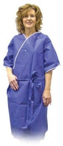 Precept Medical Patient Robes - Patient Robe, 3/4 Sleeve, Blue - 5558
