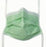 Precept Medical Comfort-Plus Surgical Masks - Comfort-Plus Surgical Mask, with Stretch Knit Ties, Green - 65 3122
