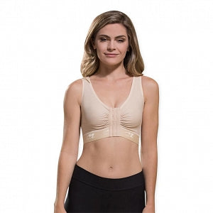 The Marena Group Surgical Bras - Surgical Bra, with Front Snap, Beige, Size  L - B2-3840-H