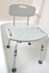 Mercer Rehab Bath Seat With Back & Carrying Bag - Bath and Shower Chair with Backrest, 250 lb. Capacity - M656-1