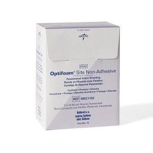 Medline Optifoam Site Fenestrated Foam Dressing - Optifoam Site Nonadhesive Fenestrated Foam Dressing, 2" - MSC1102