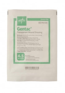 Medline Gentac Silicone Film Dressing - Gentac Transparent Film Silicone Dressing, 4" x 5" - MSC1645