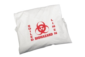 Medline Sofnit Hamper Bags with Biohazard Logo - Hamper Bag, Biohazard, Flip / Elastic, 18" Cord - MSC201105EBIO