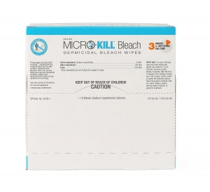 Medline Micro-Kill Bleach Germicidal Bleach Wipes - Micro-Kill Bleach Germicidal Bleach Wipes, 7" x 8", 50/Count - MSC351430A