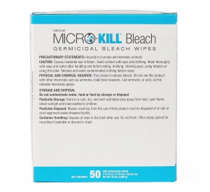 Medline Micro-Kill Bleach Germicidal Bleach Wipes - Micro-Kill Bleach Germicidal Bleach Wipes, 7" x 8", 50/Count - MSC351430A