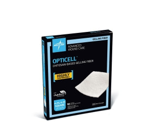 Medline Opticell Gelling Fiber Wound Dressings - Opticell Gelling Fiber Wound Dressing, 4.25" x 4.25", in Educational Packaging - MSC7844EP