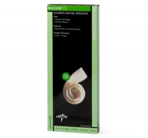 Medline Maxorb ES Reinforced CMC / Alginate Ribbon - Maxorb ES Reinforced CMC / Alginate Ribbon, 0.75" x 18", in Educational Packaging - MSC7918EP