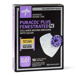 Medline Puracol Plus AG+ Collagen Wound Dressings with Silver - Puraco Grayline Medical Medline Puracol Plus AG+ Collagen Wound Dressings with Silver - Puraco Grayline Medical