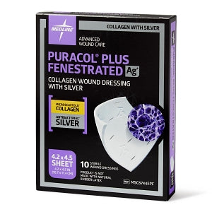 Medline Puracol Plus AG+ Collagen Wound Dressings with Silver - Puraco Grayline Medical Medline Puracol Plus AG+ Collagen Wound Dressings with Silver - Puraco Grayline Medical