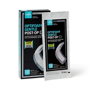 Medline Optifoam Gentle AG+ Post-Op Foam Dressings - Optifoam Gentle A ...