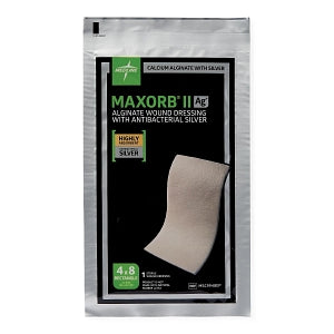 maxorb ii alginate wound dressing with antibacterial silver Maxorb II Silver Alginate Dressings, 6 x 6 Inch