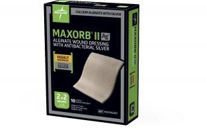 maxorb ii alginate wound dressing with antibacterial silver Maxorb Extra Ag+ CMC/Alginate Wound Dressing, 2 x 2 Inch
