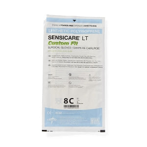 Medline SensiCare LT Custom Fit with Aloe Surgical Gloves - SensiCare LT with Aloe Custom Fit Surgical Gloves, Size 8 - MSG1180C