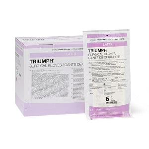 Medline Triumph Latex Surgical Gloves - Triumph Surgical Gloves, Size 6 - MSG2260