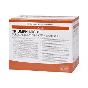 Medline Triumph Micro Latex Surgical Gloves - Triumph Micro Latex Surgical Gloves, Size 8 - MSG2380