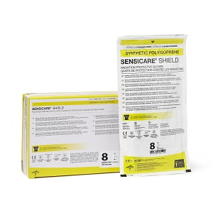 Medline SensiCare Shield Radiation Protection Gloves - SensiCare Shield Medical Gloves, Size 8 - MSG3980