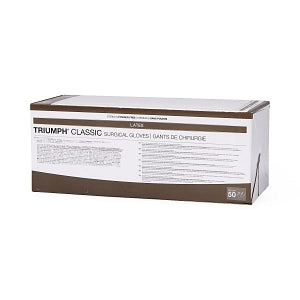 Medline Triumph Classic Latex Surgical Gloves - Triumph Classic Latex Powder-Free Surgical Gloves, Size 7.5 - MSG5075