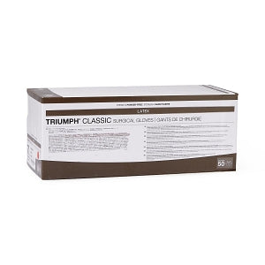 Medline Triumph Classic Latex Surgical Gloves - Triumph Classic Latex Powder-Free Surgical Gloves, Size 7.5 - MSG5075