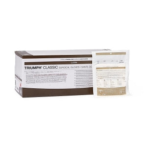 Medline Triumph Classic Latex Surgical Gloves - Triumph Classic Latex Powder-Free Surgical Gloves, Size 8 - MSG5080