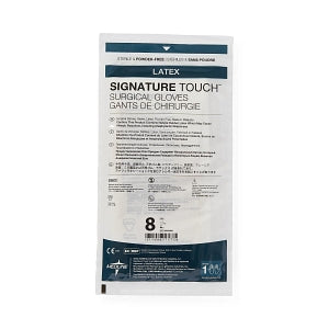 Medline Signature Touch Latex Surgical Gloves - Signature Touch Surgical Gloves, Size 8 - MSG8980