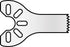 Microaire Surgical Oscillating Blades - BLADE, OSCILLATING, 5.5MMX11.5MMX0.4MM - SP-410