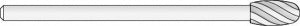 Microaire Surgical Medium Length Oval-Cut Carbide Burs - Oval Cutting Carbide Bur, 4 mm - ZB-136