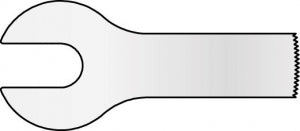 MicroAire Surgical Sagittal Saw Blades - Sagittal Saw Blade, 9.4 mm x 25.5 mm x 0.4 mm - ZS-038