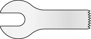 MicroAire Surgical Sagittal Saw Blades - Sagittal Saw Blade, 9.4 mm x 24.9 mm x 0.4 mm - ZS-043