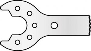 MicroAire Surgical Sagittal Saw Blades - Sagittal Saw Blade, Micro, 7 mm x 18.5 mm x 4 mm - ZS-114