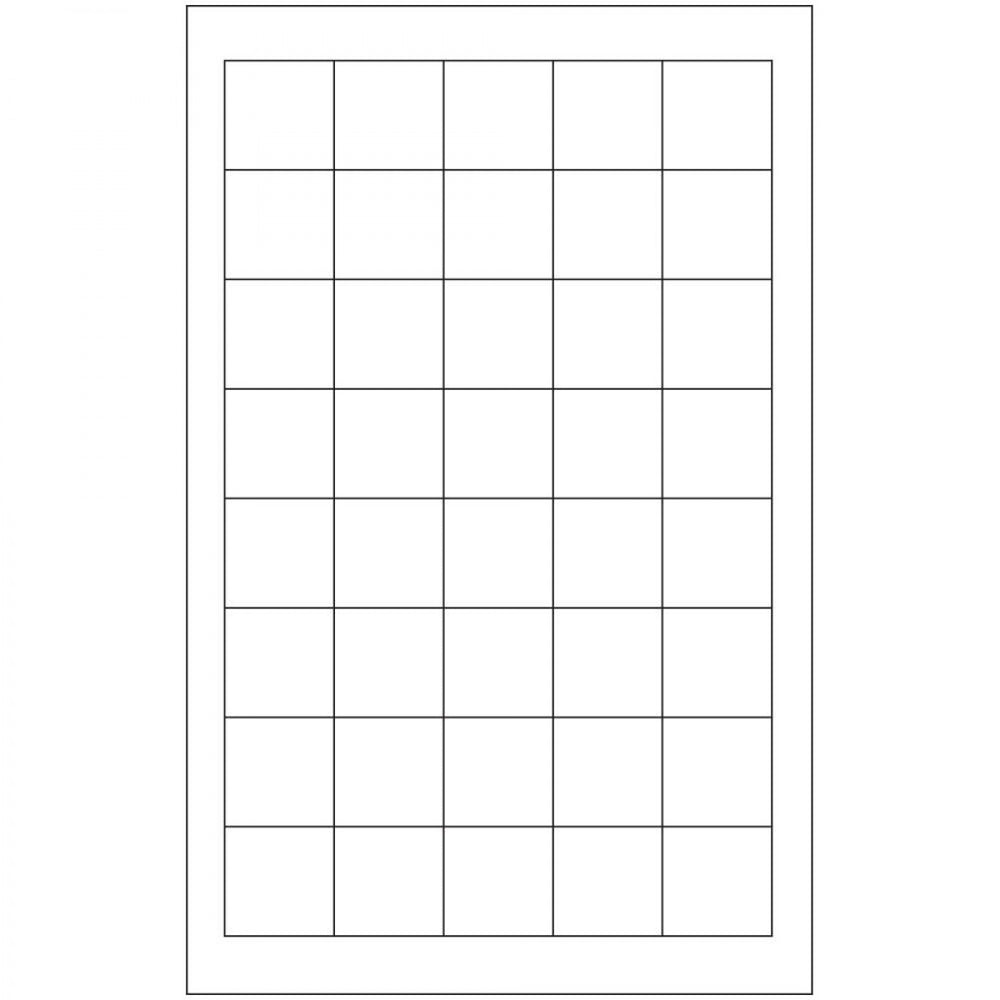 Slide Label Paper Permanent 5 7/8" X 7/8" White 40 Per Sheet, 25 Sheets Per Box