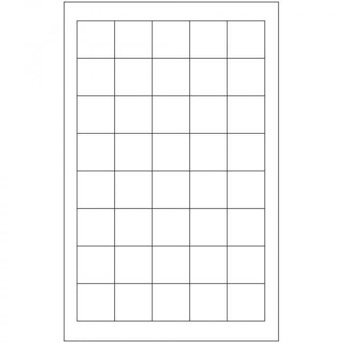 Slide Label Paper Permanent 5 7/8" X 7/8" White 40 Per Sheet, 25 Sheets Per Box