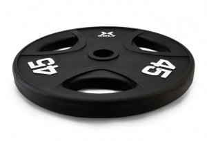 Johnson Health Tech XULT Rubber Weight Plates - XULT Rubber Plate, Black, 10 lb. - XT-10RUBR-PLATE
