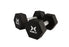 Johnson Health Tech XULT Urethane Hex Dumbbells - XULT Urethane Hex Dumbbell Pair, Black, 15 lb. - XT-015URE-HEX