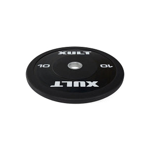Johnson Health Tech Co., Ltd. Rubber Premium Weight Training Bumper Plates - XULT Rubber Premium Training Bumper Plate, Black, 10 lb. - XT-10RUBR-BP-TRAIN