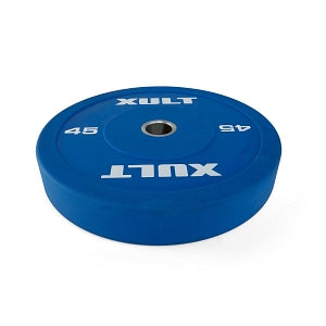 Johnson Health Tech Co., Ltd. Rubber Premium Weight Training Bumper Plates - XULT Rubber Premium Training Bumper Plate, Blue, 45 lb. - XT-45RUBR-BP-BL