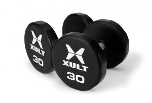Johnson Health Tech XULT Urethane Multi-Sided Dumbbells - XULT Urethane Multi-Sided Dumbbell Pair, Black Plus, 40 lb. - XT-040URE-MTI-P