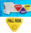 PDC Healthcare In-A-Snap Alert Clasps - In-A-Snap Alert Wristband Clasp, Preprinted "Fall Risk," Yellow - RWCAFR3-UCSD