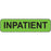 Label Paper Removable Impatient 1" Core 1 1/4" X 5/16" Fl. Green 760 Per Roll