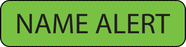 Label Paper Permanent Name Alert 1" Core 1 1/4" X 5/16" Fl. Green 760 Per Roll