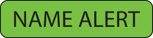 Label Paper Permanent Name Alert 1" Core 1 1/4" X 5/16" Fl. Green 760 Per Roll