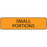 Label Paper Removable Discontinued Small 1" Core 1 1/4" X 5/16" Fl. Orange 760 Per Roll