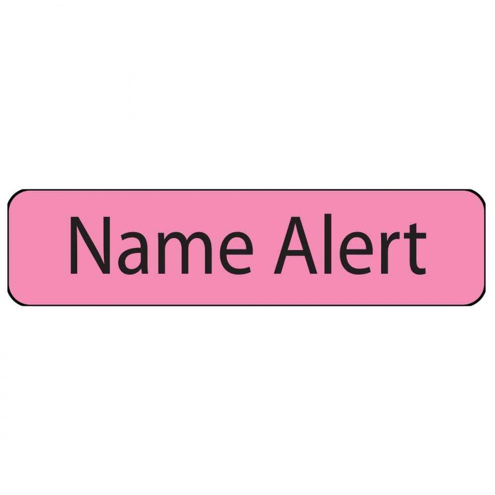 Label Paper Removable Name Alert 1